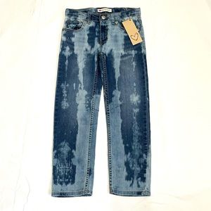 Girls Hand Reverse Dyed Jeans 502 Regular Taper Size 7